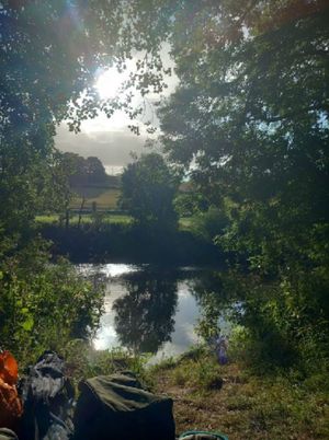 The spot where Chris was fishing