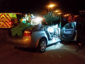 Supporting image for story: Pair 'incredibly lucky to be alive' after Wolverhampton railway bridge crash