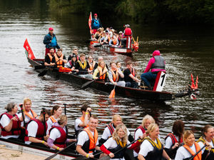 Supporting image for story: Shrewsbury Dragon Boat Festival raises £65,000 for charity