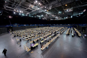 Votes were counted at the Utilita Arena in Birmingham