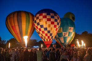 Oswestry's Balloon Festival returned over the weekend. Picture: Graham Mitchell.