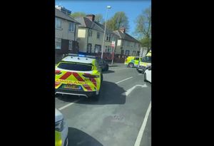 Ambulance service vehicles spotted near Lloyd Street. Photo: James Davz 