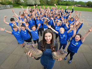 Supporting image for story: Bridgnorth Walk: School stars put best foot forward for charity