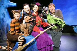 Supporting image for story: Room on the Broom flying in for city show