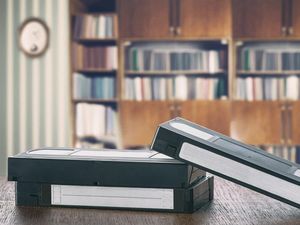 Supporting image for story: This VHS video found in a junk shop has gone viral for its annoying surprise content