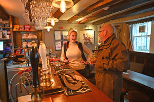A friendly atmosphere inside the George and Dragon