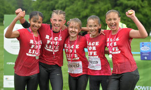 Some of the youngsters taking part in the Pretty Muddy event at Weston Park