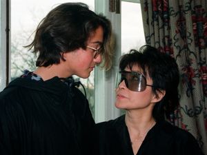 Yoko Ono and son Sean