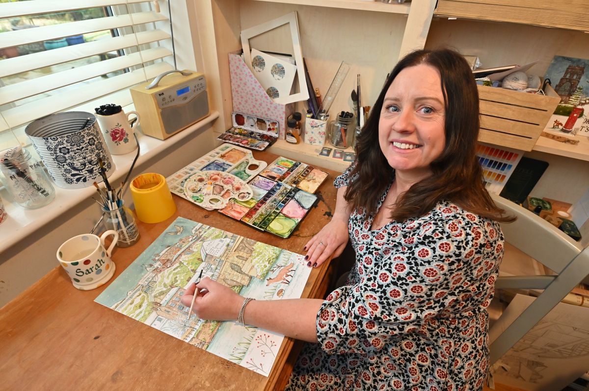 'I transformed my hobby into a career creating whimsical watercolours inspired by Shropshire landmarks and wildlife'