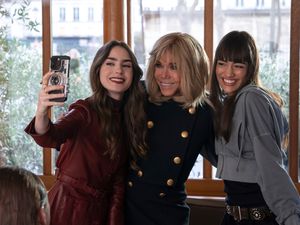 Supporting image for story: French first lady Brigitte Macron makes guest appearance in Emily In Paris