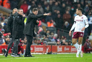 Gerrard during his spell at Aston Villa