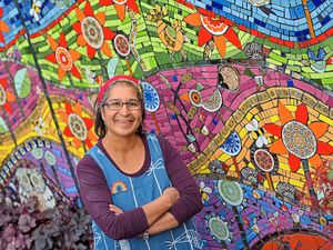 Supporting image for story: Black Country artist turning her home into one big mosaic - with pictures and video