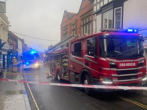 Supporting image for story: Praise for shop staff, drivers and public after Market Drayton street is closed during fire incident