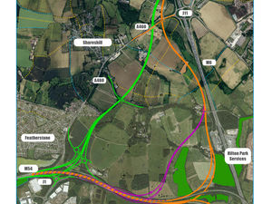 Supporting image for story: Three options unveiled for new M54 link road