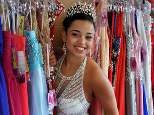 Supporting image for story: Miss Wolverhampton pays bridal and prom dress shop a visit - WATCH