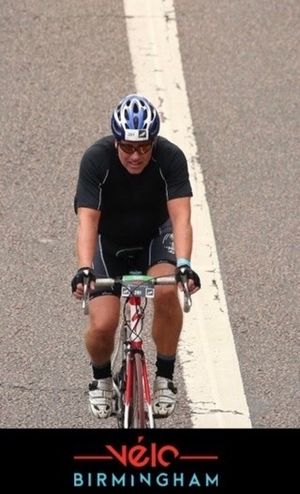 Keen cyclist Gary Moore competing in Velo Birmingham. PIC: Gary Moore