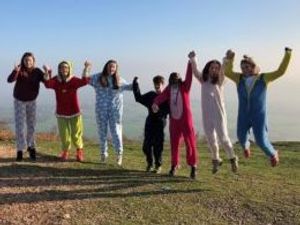 Supporting image for story: Jumping for joy! Wrekin climb to thank Telford hospital team who saved Harriet as a baby