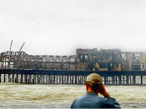 Supporting image for story: Galvanizing firm aids pier restoration