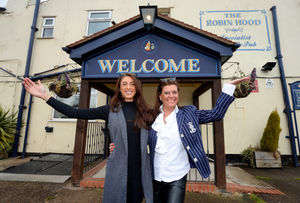 Alex Murphy (left) (pictured alongside Jayne Murphy) said she was delighted and honoured for the Robin Hood being named CAMRA West Midlands County Pub of the Year