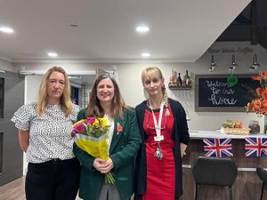 Supporting image for story: Singing, smiles and stories as Shrewsbury MP visits Lime Trees Care Home