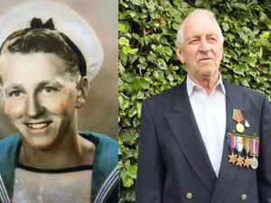 Supporting image for story: 28 VJ Day war heroes - faces of veterans honoured today at emotional memorial with King at National Arboretum in Staffordshire