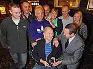 Supporting image for story: Surprise party and medal for war hero