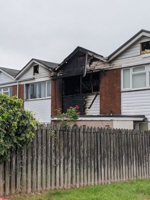 The fire broke out shortly before 3am