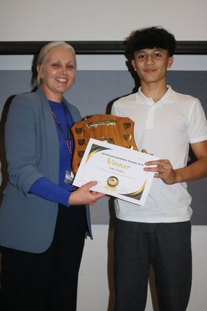 
Caroline Bastow (Telford College) and Nate Tomlin – Work Experience Student of the Year