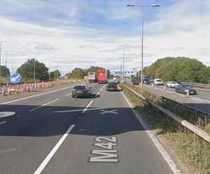 M42, between Junction 7 and Junction 6, near to where the crash is reported to have taken place