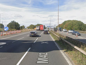 Supporting image for story: Two lanes closed on M42 near Birmingham Airport after crash between 'at least three vehicles'