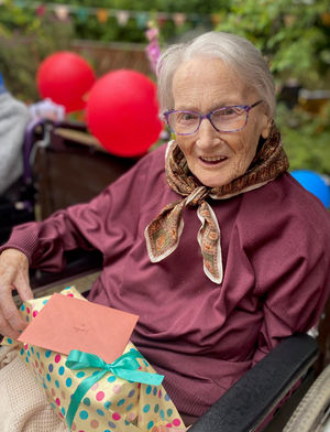 Supporting image for story: Ludlow care home resident celebrates 99th birthday