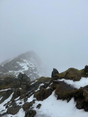 The conditions made for a formidable climb