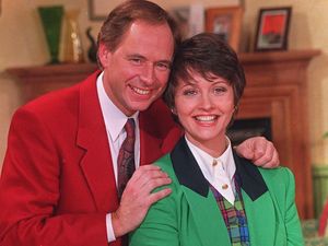 Supporting image for story: Ex-BBC hosts Nick Owen and Anne Diamond ‘cajole’ each other amid cancer battles