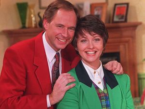 Supporting image for story: Ex-BBC hosts Nick Owen and Anne Diamond ‘cajole’ each other amid cancer battles