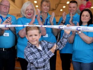Supporting image for story: Lucas takes centre stage to open Cancer Research superstore in Walsall