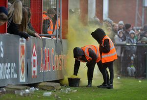 A flare is dealt with..