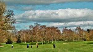 Golfers on Shrewsbury Golf Course at Condover. Photo: Peter Steggles..