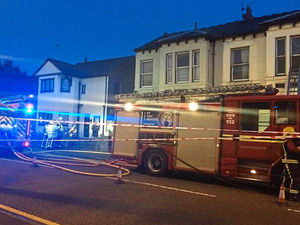 Supporting image for story: Fire crews battle large Wolverhampton house fire
