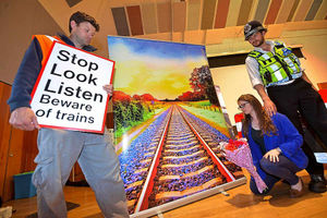 Rob Cann, Lucy Pollock and Nigel Munson at the event