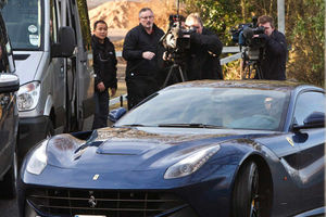 Nicolas Anelka at training this morning