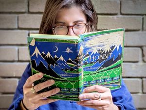 Supporting image for story: Discovery of Tolkien's signature sees copy of The Hobbit fly past auction estimate