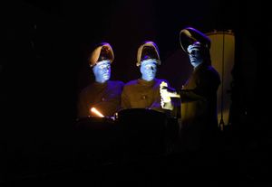 Blue Man Group at Birmingham's ICC. Pic: Jas Sansi