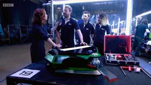 The team appear on the show. Picture: BBC