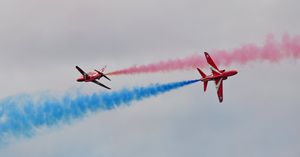 The Red Arrows at the RAF Cosford Air Show