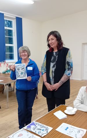 Clare with Val Westwood 