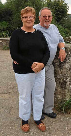 Gillian and Martin in a picture taken earlier this year