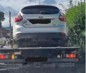 A car was seized in St Martins. Picture: West Mercia Police