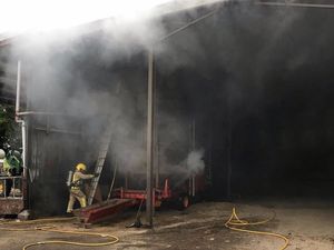 Supporting image for story: Equipment catches fire in barn at farm near Oswestry