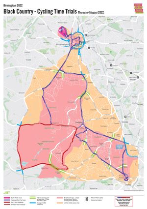 The map of the course shows which roads will be closed and what access there will be around the course on the day of the event