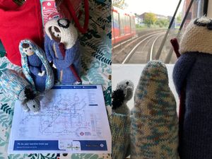 Supporting image for story: Knitted Nativity figures tour London’s holy stations to spread Christmas story